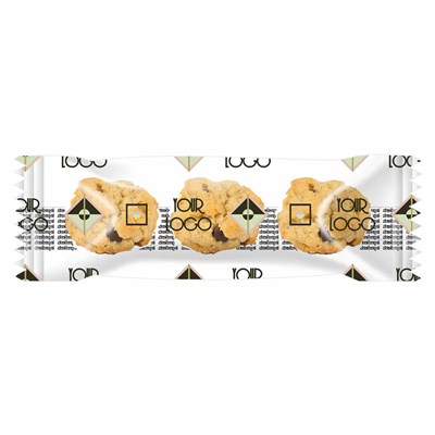 Picture of MINI OATMEAL COOKIE OR BISCUIT with Chocolate Chips 3 Pcs