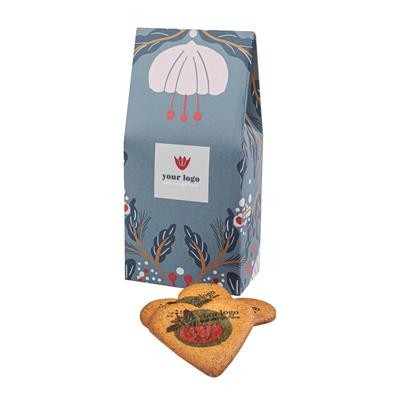 Picture of ADVERTISING COOKIE OR BISCUIT LOGO COOKIE HEART BAG.