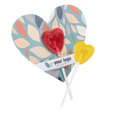 Picture of FRUIT LOLLIPOP LOLLY FLYER HEART.