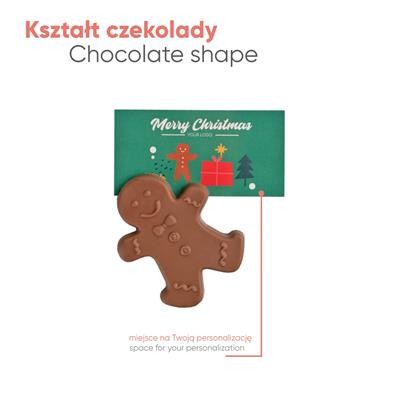 Picture of ADVERT CARD - CHOCOLATE GINGERBREAD MAN.