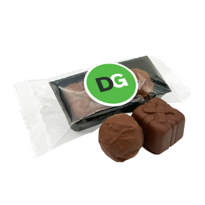Picture of CONFECTIONERY - 2 CHOCOLATE TRUFFLES - FLOW WRAP
