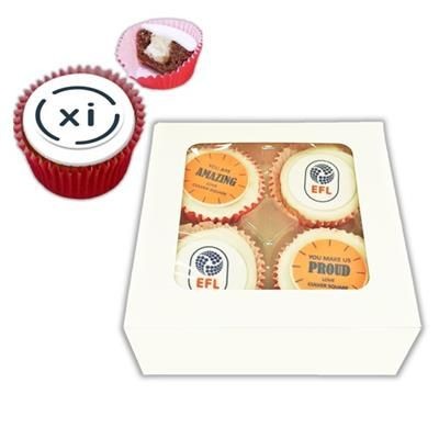 Picture of ICED FILLED CUPCAKE GIFTBOX - 4 PACK