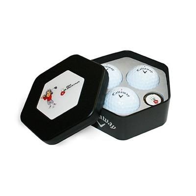 Picture of CALLAWAY 3 BALL HEX TIN & BALL MARKER