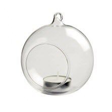 Picture of GLASS PROMOTIONAL TEALIGHT BAUBLE.