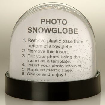 Picture of PHOTOGLOBE SNOW GLOBE SHAKER SNOW DOME SHAKER PAPERWEIGHT