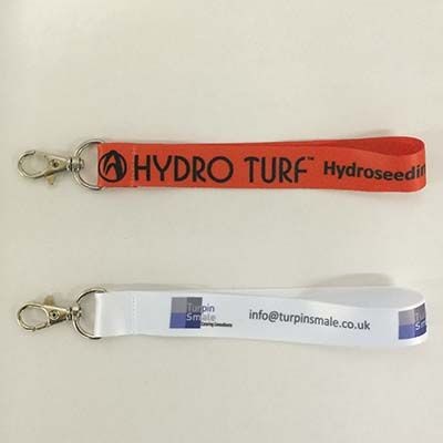 Picture of POLYESTER FABRIC KEYRING FOB SHORT LANYARD