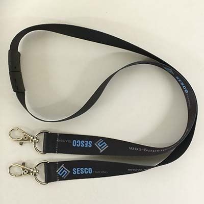 Picture of FLAT POLYESTER LANYARD DOUBLE-ENDED with Safety Break