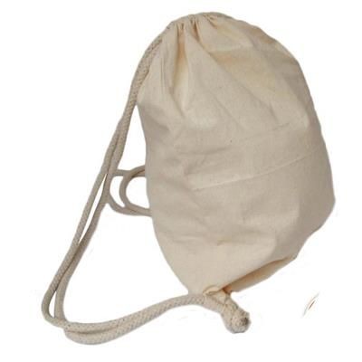 Picture of SUPER PREMIUM NATURAL DRAWSTRING BACKPACK RUCKSACK.