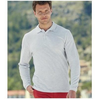 Picture of FRUIT OF THE LOOM PREMIUM LONG SLEEVE COTTON PIQUE POLO SHIRT