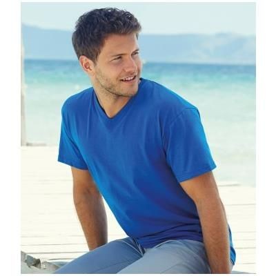 Picture of FRUIT OF THE LOOM V NECK VALUEWEIGHT TEE SHIRT.