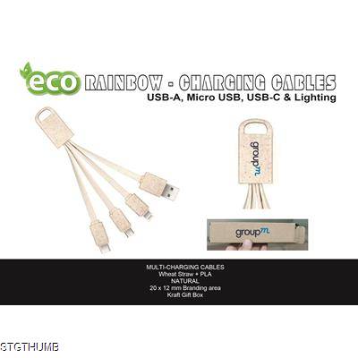 Picture of WHEAT STRAW PLA MULTI-CHARGE CABLE