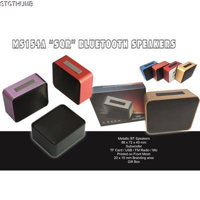 Picture of SQUARE METAL CORDLESS SPEAKER.