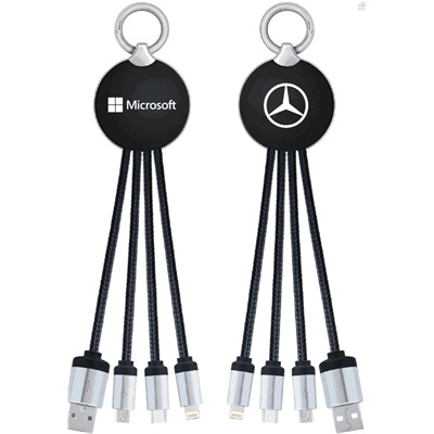 Picture of ROUND HEAD 4-IN-1 MULTI CHARGING CABLES.