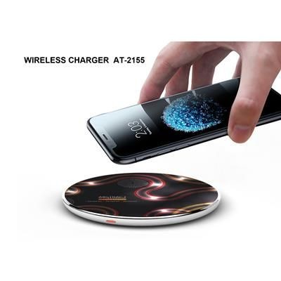 Picture of ROUND SHAPE WIRELESS CHARGER FOR MOBILE PHONE.