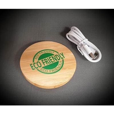 Picture of ECO BAMBOO CORDLESS CHARGER.