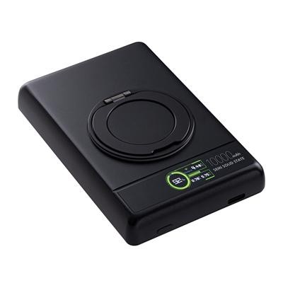 Picture of MAGNETIC 15W CORDLESS POWERBANK REEVES-WATTRON ULTRA X ALUMINIUM BLACK 10000 MAH