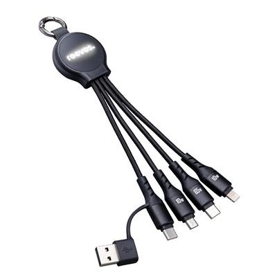 Picture of 6-IN-1 CHARGER AND DATA CABLE with Switchable Illuminated Logo Area