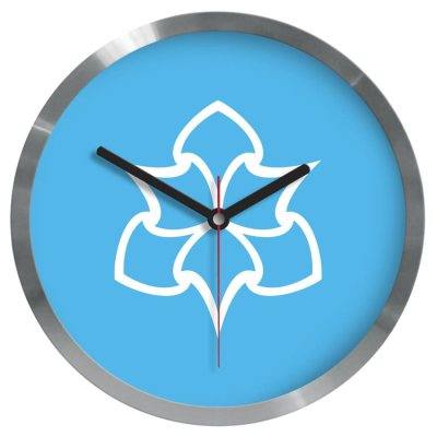 Picture of PARIS STAINLESS STEEL METAL WALL CLOCK.