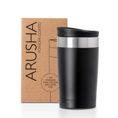 Picture of ARUSHA RECYCLED STAINLESS STEEL METAL 350ML COFFEE CUP