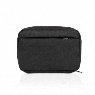 Picture of SUPATECH MINI RPET TRAVEL BAG FOR TECH in Black.