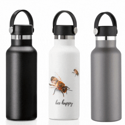 Picture of SANTOS 500ML THERMAL INSULATED STAINLESS STEEL METAL BOTTLE.