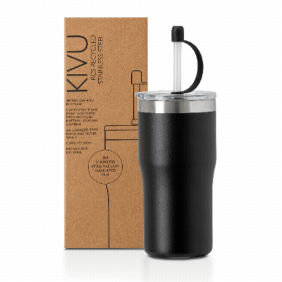 Picture of KIVU RECYCLED THERMAL INSULATED CUP with Straw.
