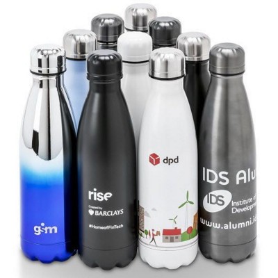 Picture of OASIS BESPOKE THERMAL INSULATED STAINLESS STEEL METAL DRINK BOTTLE