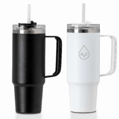 Picture of GRANDE 880ML RECYCLED THERMAL INSULATED CUP with Straw