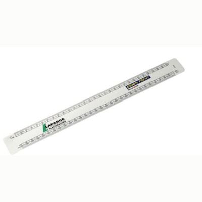 Picture of 300MM OVAL SCALE RULER in White.