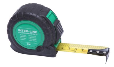 Picture of TT5 TAPE MEASURE in Black with Green Trim