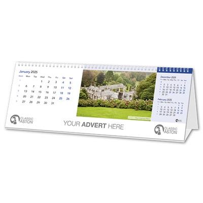 Picture of 12 LEAF LANDSCAPE DESK CALENDAR.