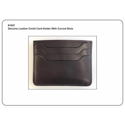 Picture of GENUINE LEATHER CREDIT CARD HOLDER with Curve Slots.