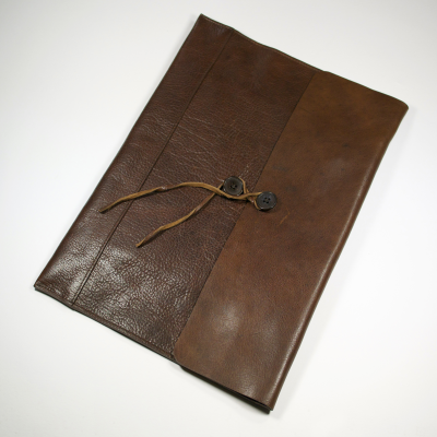 Picture of ASHBOURNE OIL PULL UP GENUINE LEATHER A4 ENVELOPE DOCUMENT CASE