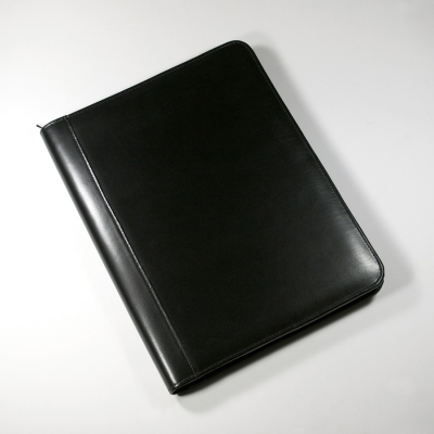 Picture of BIODEGRADABLE LEATHER A4 ZIP FOLDER.