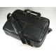 Picture of MELBOURNE NAPPA LEATHER LAPTOP BAG in Black with Tan Trim