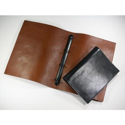 Picture of ECO-VERDE A5 RING BINDER IN TAN.