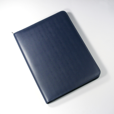 Picture of MALVERN A4 ZIP FOLDER IN NAVY