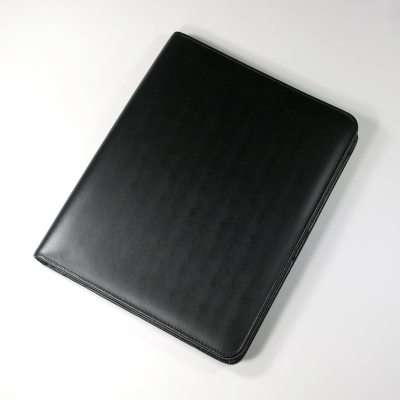Picture of MALVERN A4 NON-ZIPPED FOLDER IN BLACK.