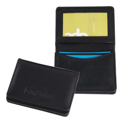 Picture of MELBOURNE NAPPA LEATHER BUSINESS CARD POCKET HOLDER in Black