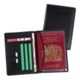 Picture of MELBOURNE NAPPA LEATHER PASSPORT WALLET in Black