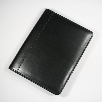 Picture of WARWICK A5 ZIP FOLDER IN BLACK