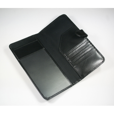 Picture of WARWICK GENUINE LEATHER TRAVEL WALLET in Black