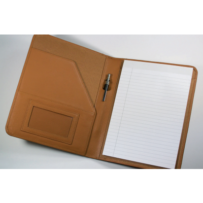 Picture of MELBOURNE A5 NON-ZIPPED FOLDER IN TAN
