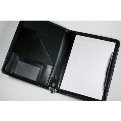 Picture of WARWICK A5 ZIP FOLDER IN NAVY