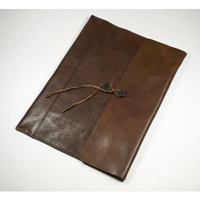 Picture of ASHBOURNE OIL PULL UP GENUINE LEATHER A4 ENVELOPE DOCUMENT CASE.