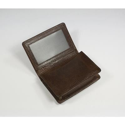 Picture of ASHBOURNE OIL PULL UP GENUINE LEATHER BUSINESS CARD WALLET