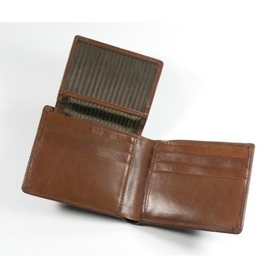 Picture of ECO VERDE GENUINE LEATHER HIP WALLET in Tan.