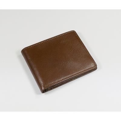Picture of ECO VERDE SEMI VEG LEATHER BILLFOLD HIP WALLET in Tan.