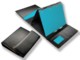 Picture of MALVERN GENUINE LEATHER TRI FOLDING EASEL PRESENTER in Black
