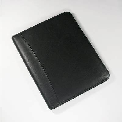 Picture of MELBOURNE NAPPA LEATHER A4 NON-ZIPPED FOLDER in Black.